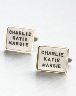 2DAE Heather Moore Personalized Square Cuff Links