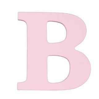 8 Inch Wall Hanging Wood Letter B Pink Baby