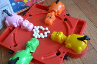 hungry Hungry Hippos MB Board Game One Piece Look Pics