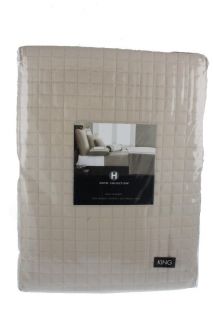 Hotel Collection New Tan Suprima Cotton 420TC 110x96 Coverlet Bedding