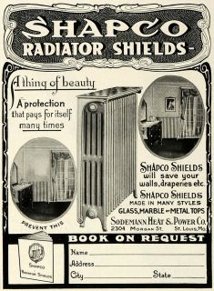1923 Ad Sodemann Heat Power Shapco Radiator Shield Home 2304 Morgan St