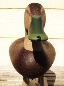 2006 MINT Bryon Bodt Wood Black Duck Decoy; Signed & Dated; Havre de