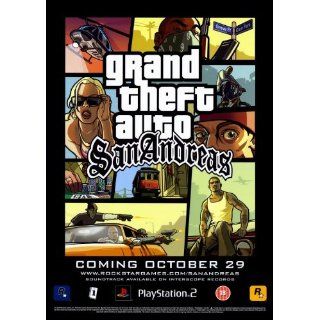 Grand Theft Auto San Andreas   Movie Poster   11 x 17