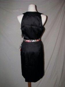 New Milly Pleated Hilarie Dress Silk Navy 4 $375