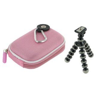 rooCASE 2n1 Nylon Hard Shell (Pink) Memory Foam Carrying