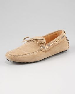 classic suede driver sand $ 395