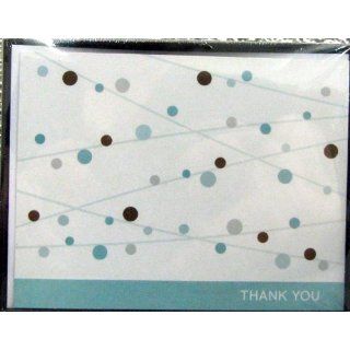 Hallmark Stationery TYN4215 Turquoise and Brown Thank You