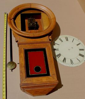 Howard 70 Regulator Clock 1897 Mfg Date Unit 790 Oak “Schoolhouse