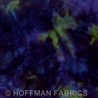 Hoffman Bali Batik Handpainted Mottled Peacock Fabric Quilt Yard Tonal