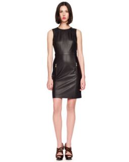  available in chocolate $ 495 00 michael michael kors leather zip dress