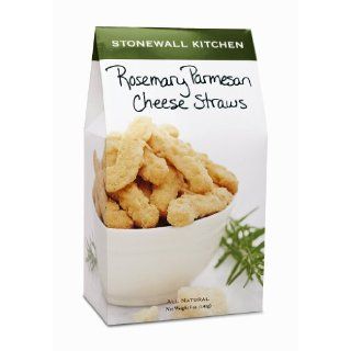 Stonewall Kitchen Rosemary Parmesan Cheese Straws, 5 Ounce Boxes (Pack