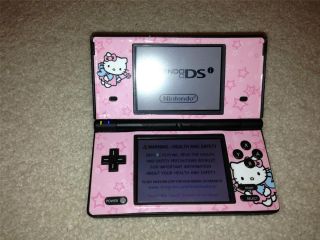 Nintendo DSi Lite Black with Hello Kitty Skins