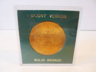 Vintage George Washington MT Vernon Bronze Coin Houdon