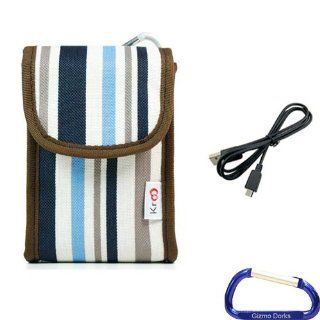 Gizmo Dorks Soft Nylon Canvas Case (Stripes) and Mini USB