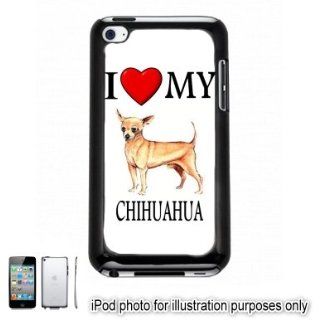 Chihuahua I Love My Dog Photo Apple iPod 4 Touch Hard Case