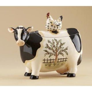 Country Cow Cookie Jar