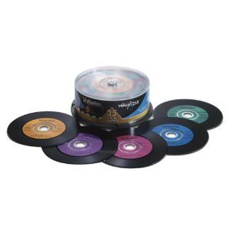 Verbatim Digital Vinyl 700 MB Multicolor CD R Spindle 25