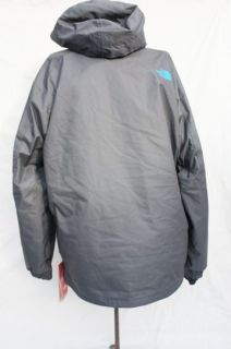 North Face Mens Medium Houser Triclimate Jacket Graphite Grey Winter
