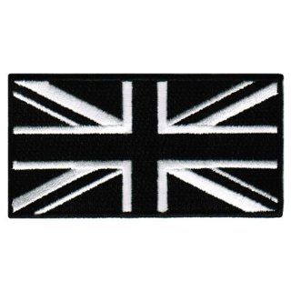 Black Union Jack Embroidered Patch British England Flag UK