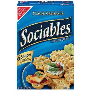 Nabisco Sociables Oven Baked Crackers   6 Pack Grocery