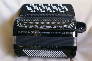 Gorgeous Rare BUGARI ARMANDO button C system accordion accordian