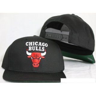Chicago Bulls Snapback Solid Black Adjustable Plastic Snap