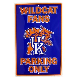 University of Kentucky Wildcats Fans Parking Only NCAA Tin