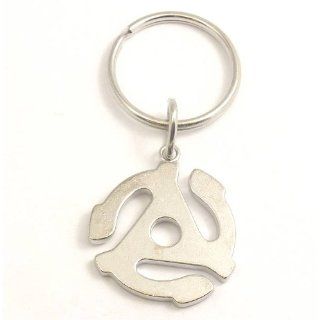 45 rpm Record Adapter Alloy Keychain Jewelry 