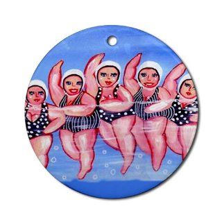 Water Aerobics Divas Ornament Round Round Ornament by