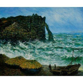 Art Reproduction Oil Painting   Monet Paintings Rough Sea