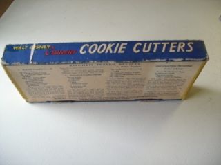 Vintage Walt Disney Character Cookie Cutters Loma Plastics 50s Mickey