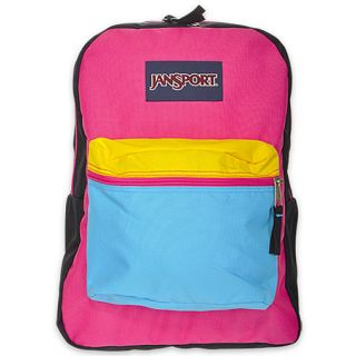 Jansport Superbreak Colorblock Backpack Pink/Yellow