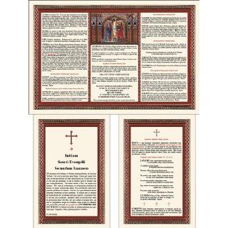 Altar Cards Latin High Mass Extraordinary Form Vintage