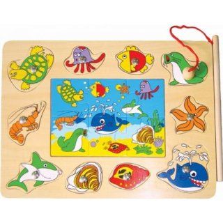 Dual Wooden Board Jigsaw & Magnetic Puzzle For Children