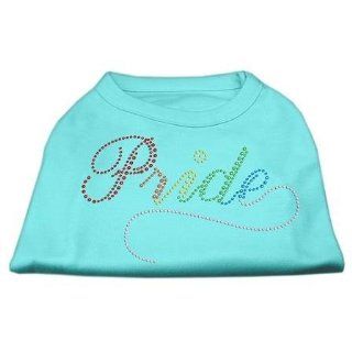 Rainbow Pride Rhinestone Shirts Aqua XL (16) SKU