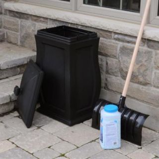  Mansfield 32 Multi Purpose Outdoor Storage Bin Trash Can Black