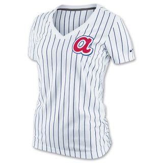 Womens Nike Atlanta Braves MLB Cooperstown Collection Pinstripe Ole