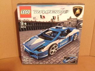 Lego Racers 8214 Gallardo Lamborghini Set NIB NEW Police Car