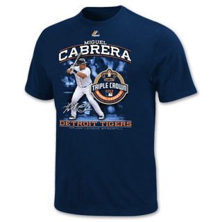 Majestic Detroit Tigers Cabrera Triple Crown Mens MLB Tee Shirt