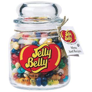 Jelly Belly Jelly Beans 18 Ounce Glass Gift Container Present 