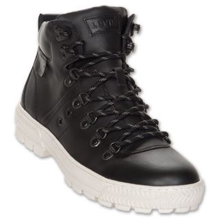 Levis Crosby Leather Mens Boot Black/White