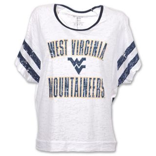 West Virginia Mountaineers Burn Batwing NCAA Womens Tee Shirt