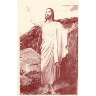 Vintage Religious European Card The Risen Jesus