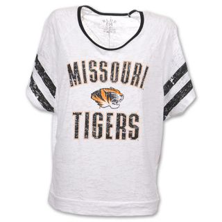 Missouri Tigers Burn Batwing NCAA Womens Tee Shirt