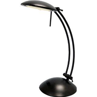 Black Adjustable Height Halogen Desk Lamp With Full Range