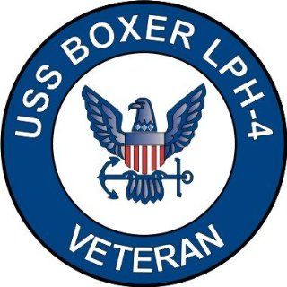 US Navy USS Boxer LPH 4 Ship Veteran Decal Sticker 5.5  