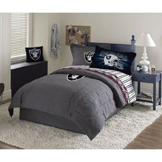 NFL Denim Bedding Oakland Raiders Full Size Comforter and