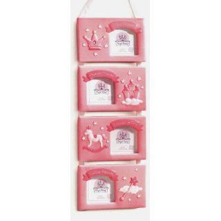 Russ Baby Princess Set of 4 3x3 Pink Hanging Frames: Arts
