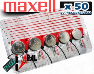 50 PC Maxell CR2032 CR 2032 3V Lithium Battery Exp 2020
