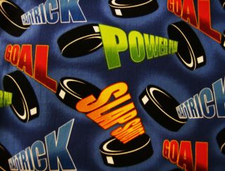 Hockey Pucks Power Play Fabric